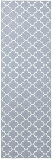 vidaXL Grey and White Runner Rug 50x300cm