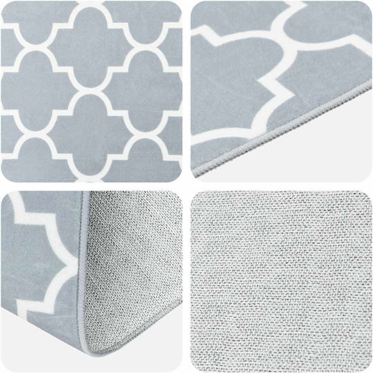 vidaXL 100x250 cm Grey and White vidaXL 100x250 cm Grey and White