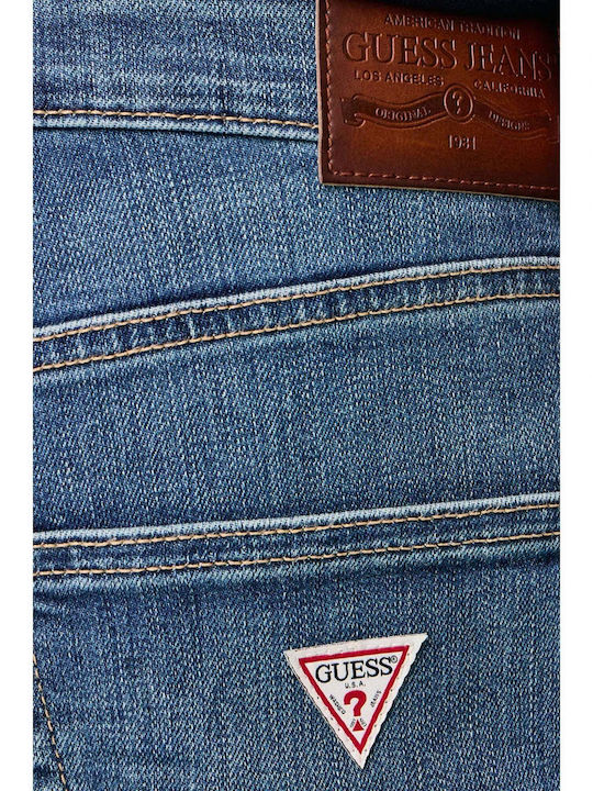 Herren Jeanshose Elastisch Slim Fit Blau