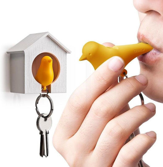 Qualy Plastic Wall Key Holder 4.5x6.8x7.3cm