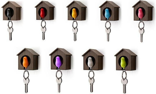 Qualy Plastic Wall Key Holder 4.5x6.8x7.3cm