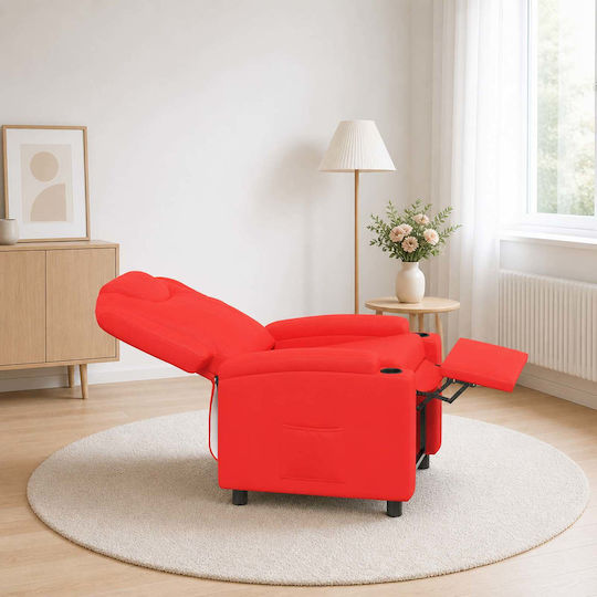 Fotoliu Relax cu Suport pentru Picioare 75x95x106 cm Roșu Fotoliu Relax cu Suport pentru Picioare 75x95x106 cm Roșu