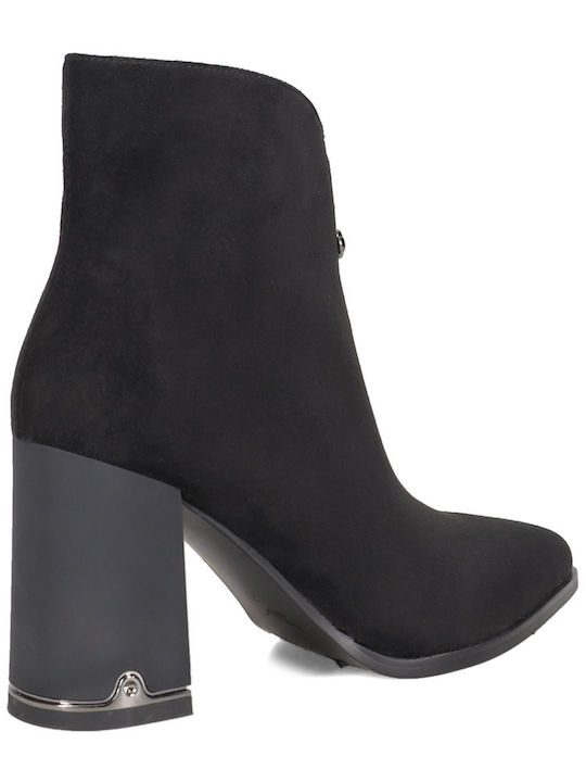 Suede Women's Ankle Boots Black