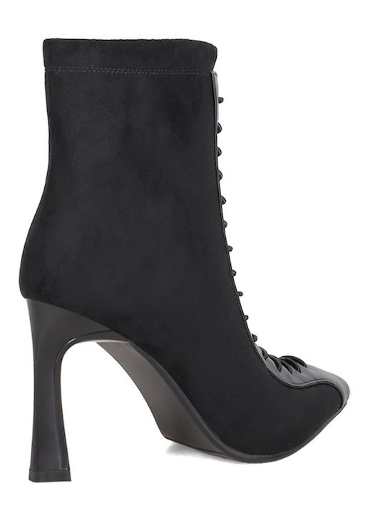 Suede Women's Black Ankle Boots