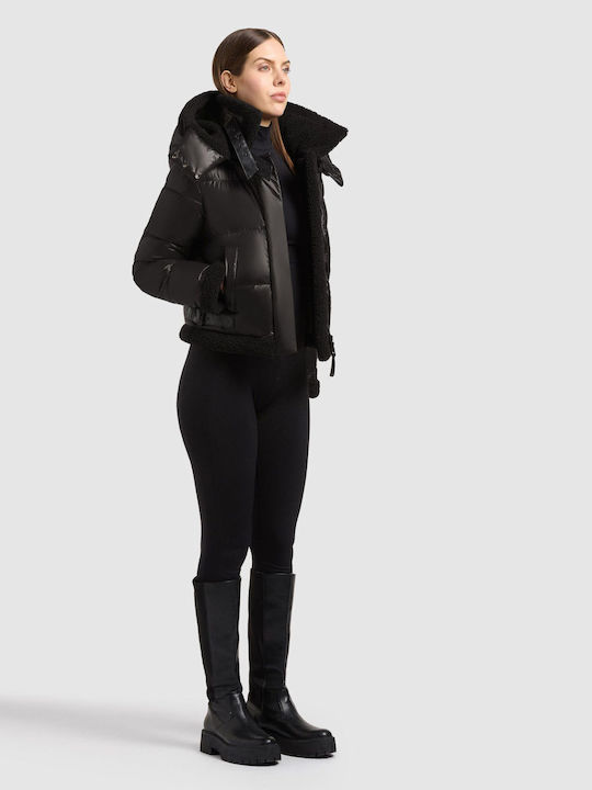 Damen-Winterjacke Schwarz