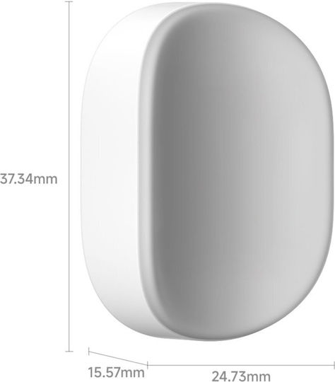 Laifen Wall-Mounted Ceramic Toothbrush Holder White 6942590701148