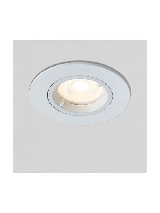 VK Lighting Στεγανό Σποτ Οροφής Εξωτερικού Χώρου GU5.3 σε Λευκό Χρώμα 64173-097121