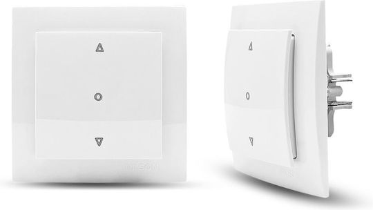 Geyer Recessed Wall Shutter Switch One-Way Without Frame White
