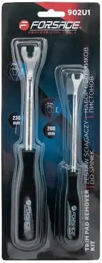 Forsage Car Upholstery Plastic Clip Removal Tools 2 Pieces