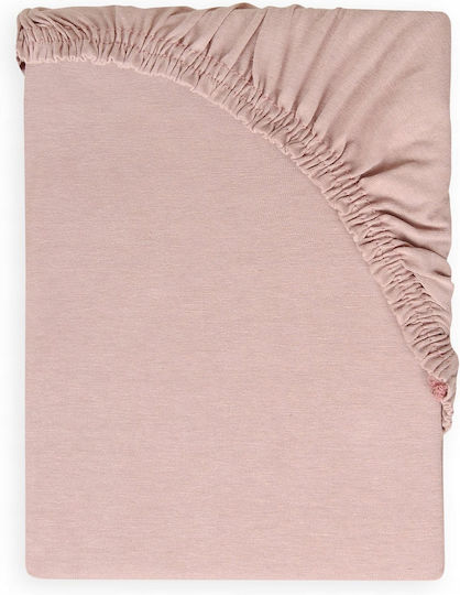 Matex King Size Fitted Sheet 190x200cm Powder Pink