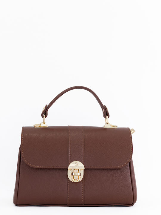 Brown Leather Women's Shoulder Bag