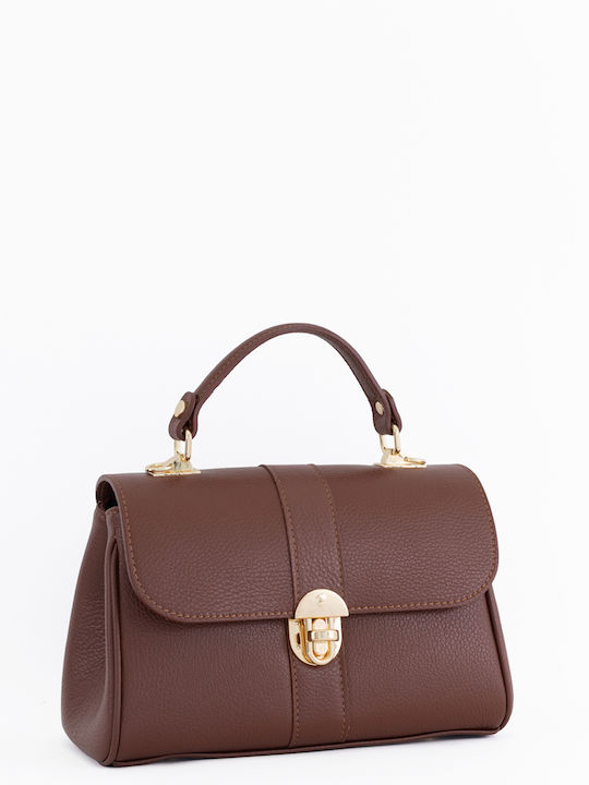 Brown Leather Women's Shoulder Bag