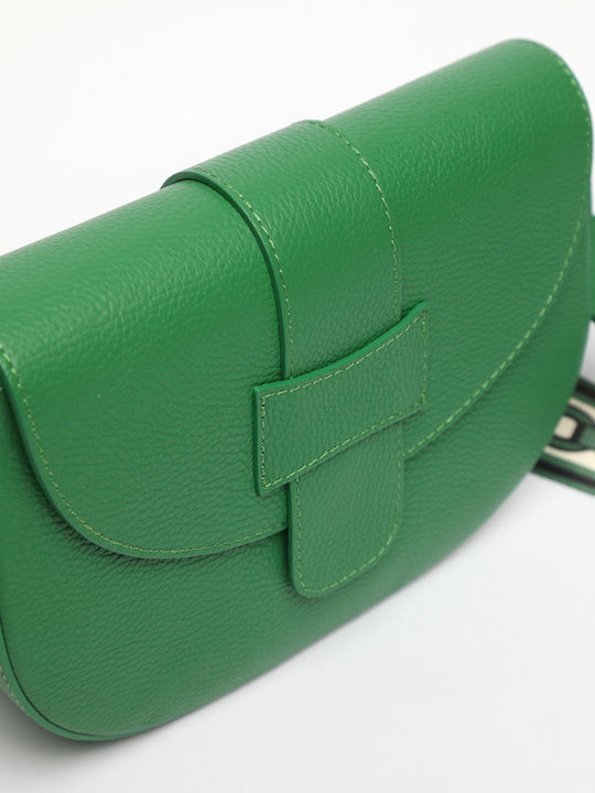 Green Leather Women's Shoulder Bag