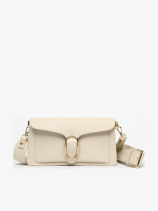 Leather Women's Shoulder Bag Khaki