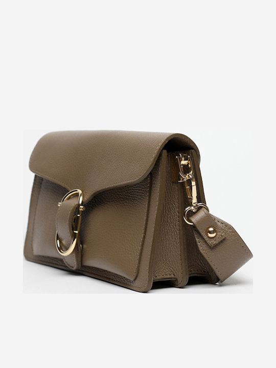 Brown Leather Women's Shoulder Bag