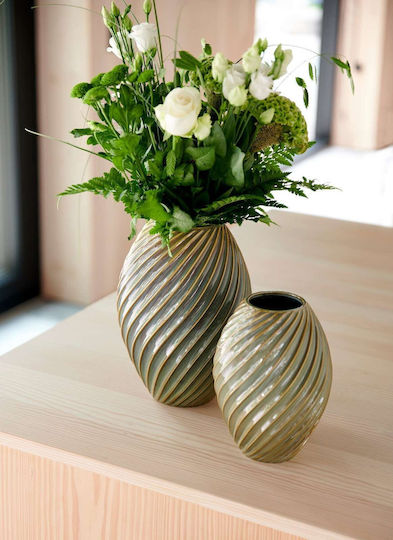 Lumarko Decorative Ceramic Vase Grey Y21cm