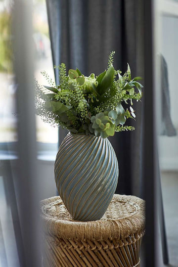 Lumarko Decorative Ceramic Vase Grey Y21cm