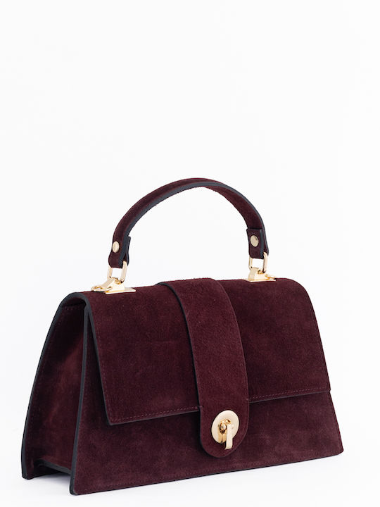 Grey Leather Women's Shoulder Bag