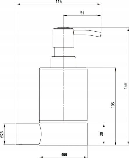 Deante Επιτοίχιο Χρυσό 200ml