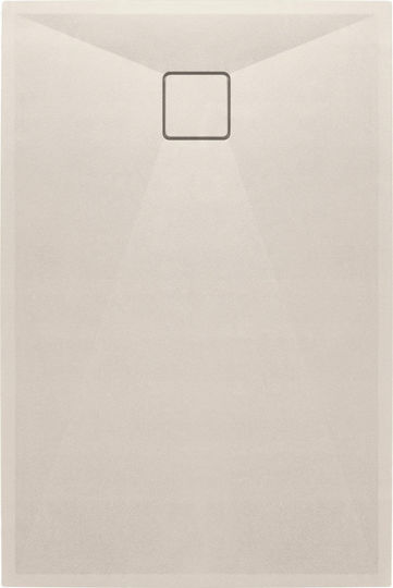 Deante Rectangular Granite Shower Tray 100x70cm Grey