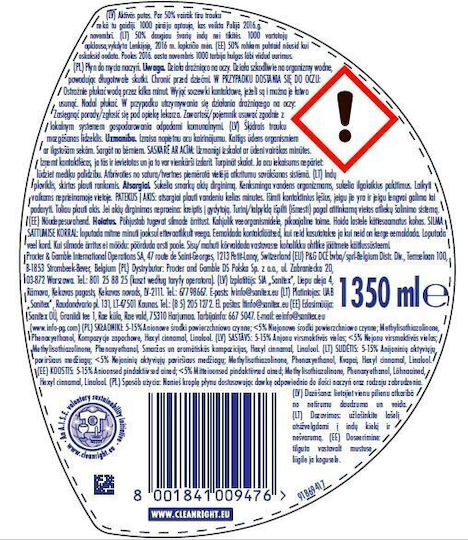 Fairy Aloe Dishwashing Liquid 1.35 L