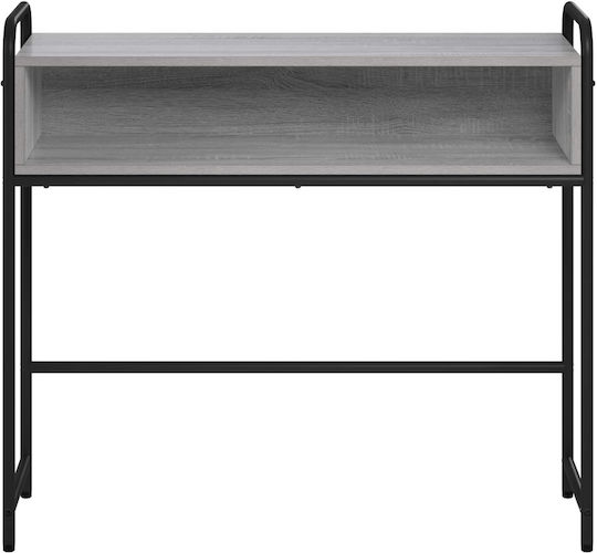 Konsolentisch aus Holz und Metall Grau L90xB33xH80,5 cm