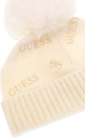 Unisex Pom Pom Knitted Beanie in Black