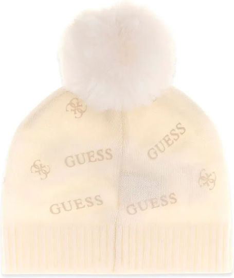 Unisex Pom Pom Knitted Beanie in Black