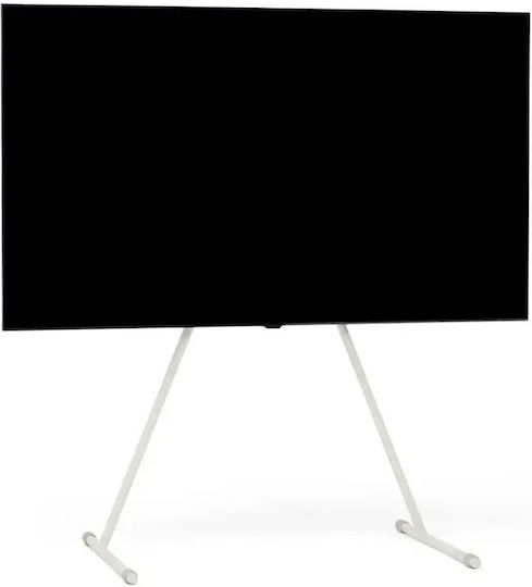 Floor Tv Stand Pedestal Viva 32″–70″ Cream