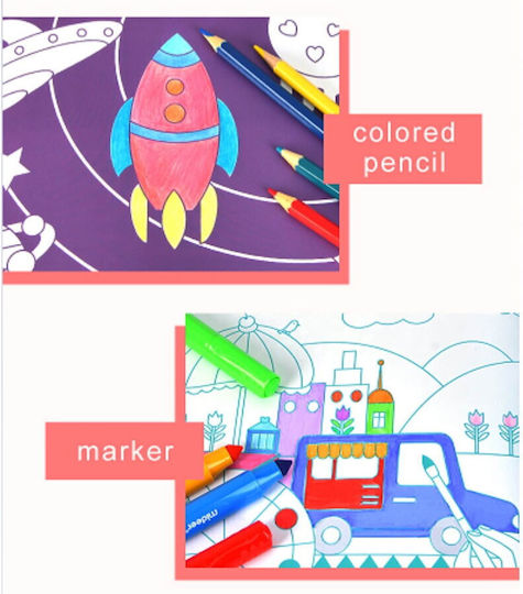 Malbuch für Jungen Mideer Toys