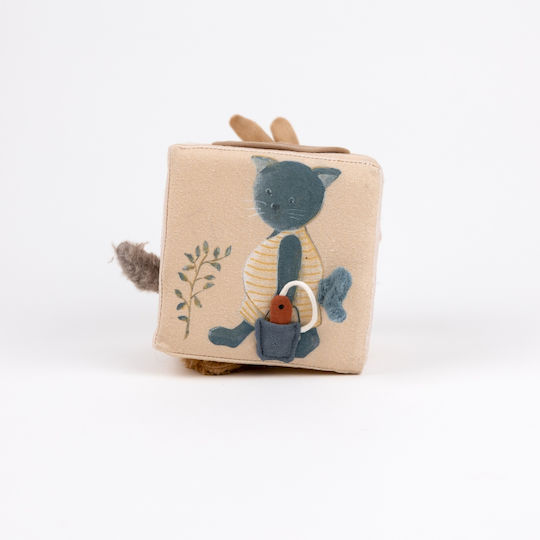 Fabric Activity Cube with Sounds for Newborns