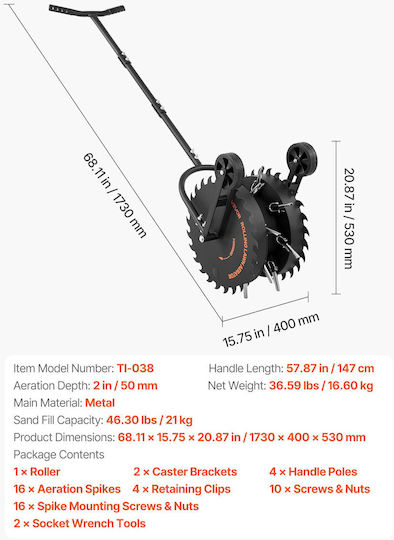 Vevor TI-038 Hand Aerator