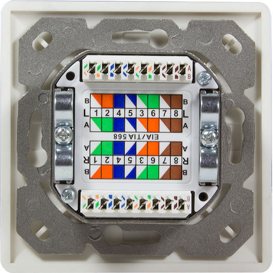 LogiLink Aufputz RJ45-Dose 2 Ports FTP-Kabel "np0021"