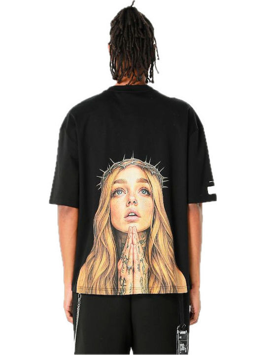Damen Oversized T-shirt Schwarz