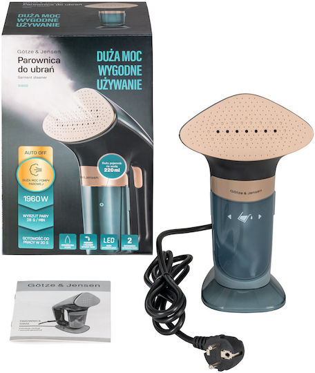 2001099 Handdampfreiniger für Kleidung 1960 W mit 220-ml-Tank Schwarz