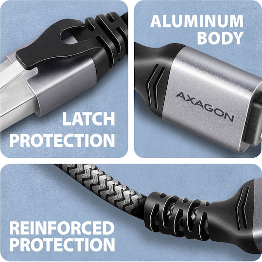 Axagon ADE-CM50 USB-C Netzwerkadapter mit kabelgebundener Ethernet-Verbindung