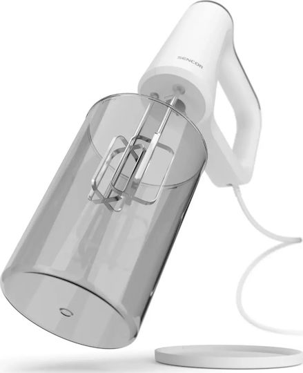 Blender de Mână cu Tijă din Inox 800W Alb