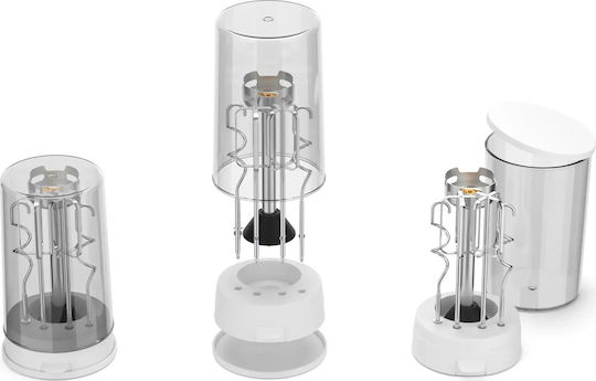 Blender de Mână cu Tijă din Inox 800W Alb