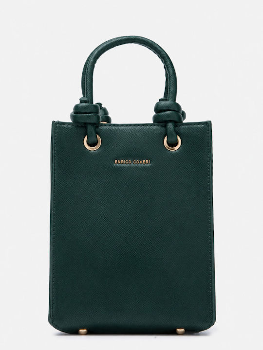 Damenhandtasche Aus Stoff Zum Tragen In Der Hand Oder Als Crossbody-Tasche in Zypressengrün