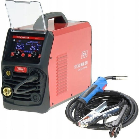 Ideal Industries TECNO MIG 211 S-Pulse Inverter FCAW / MAG / MIG / MMA / TIG Welding Machine with Maximum Welding Current 200A