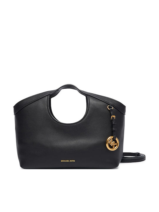 Michael Kors Дамска кожена чанта през рамо / за рамо, черна