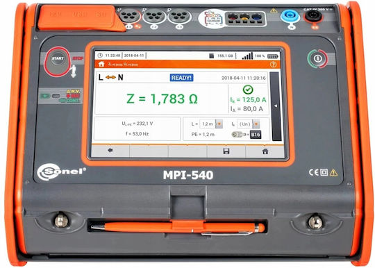 Sonel Promotional Set Multifunctional Electrical Installation Parameter Meter Mpi-540 + Pe6 Program