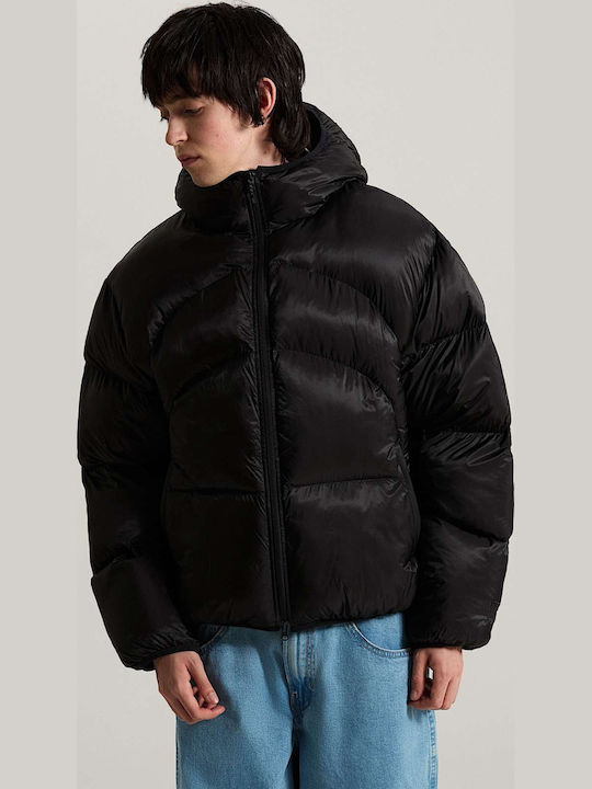 Hawkings Windproof Puffer Jacket Black