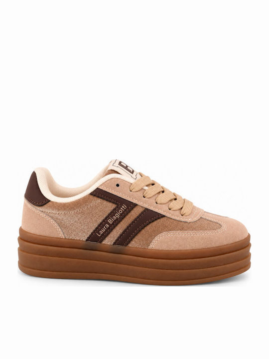 Women's Flatform Sneakers Brown