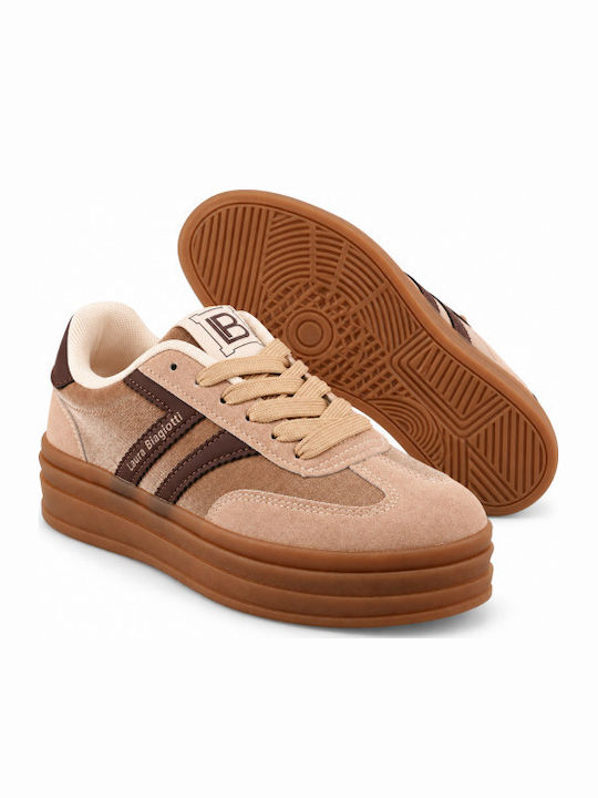 Women's Flatform Sneakers Brown