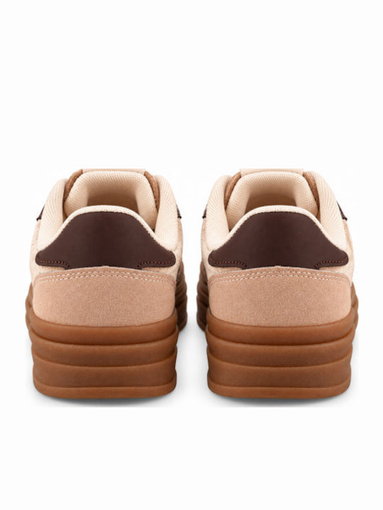 Women's Flatform Sneakers Brown