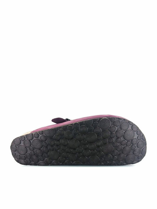Anatomic Leather Clogs Women's Slippers Burgundy