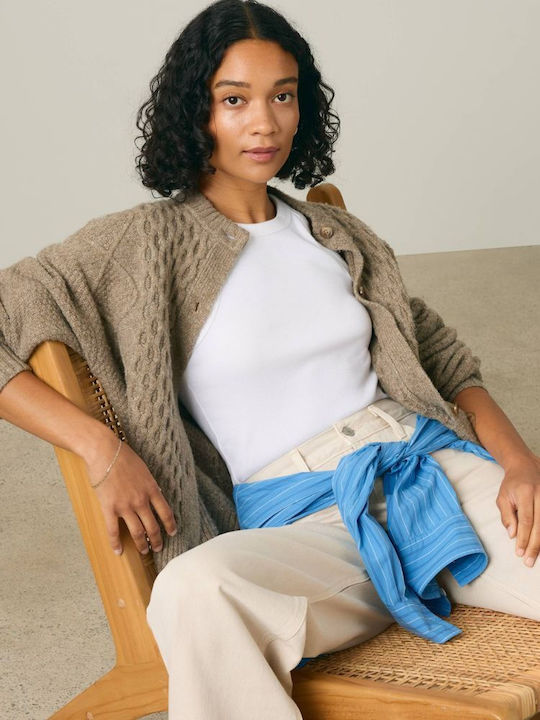 Women's Knitted Cardigan Beige