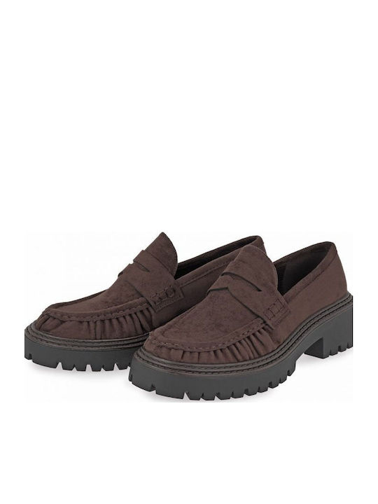 Γυναικεία Loafers σε Καφέ Χρώμα