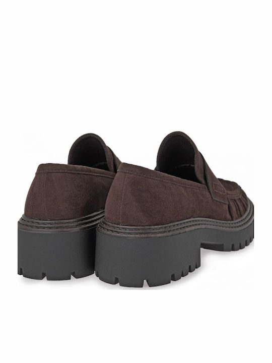 Γυναικεία Loafers σε Καφέ Χρώμα